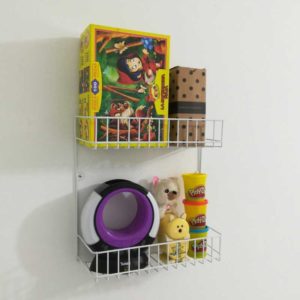 Canasta de Pared 2 Niveles - Organizador - Multiusos - Gana - Espacio - Manizales - Cocina - Diajor
