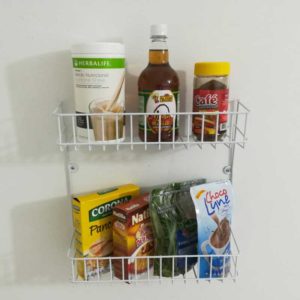 Canasta de Pared 2 Niveles - Organizador - Multiusos - Gana - Espacio - Diajor - Manizales - Cocina