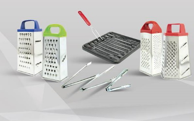 Utensilios de Cocina Rallador Parriza de asar Pinza Hielo Panaderia